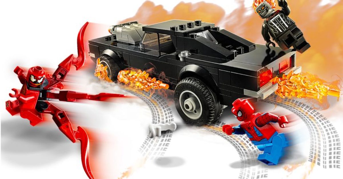 SpiderMan and Ghost Rider Fight Carnage in New LEGO Set