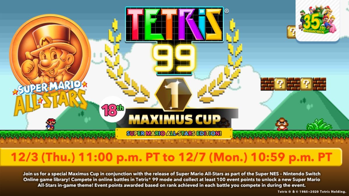 Pokémon Legends: Arceus Becomes Latest Tetris 99 Maximus Cup Focus