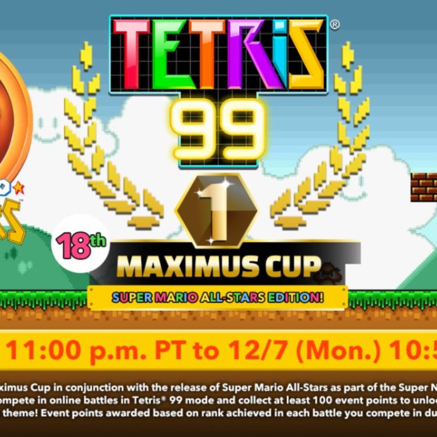 The Next Tetris 99 Maximus Cup Revolves Around Super Mario All-Stars