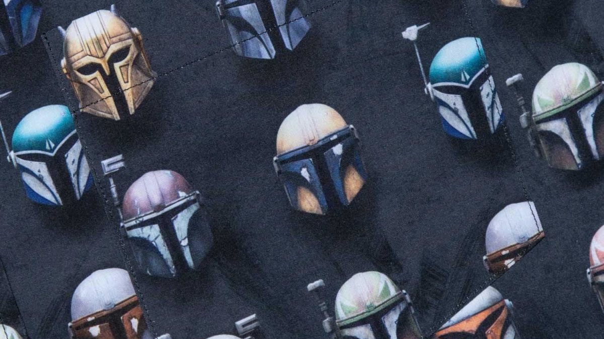 mandalorian button up shirt