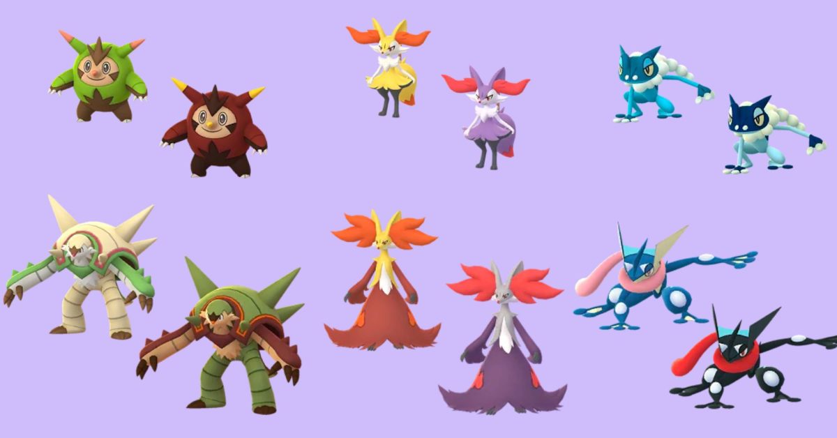 This is How Shiny Kalos Starter Evolutions Will Look In Pokémon GO