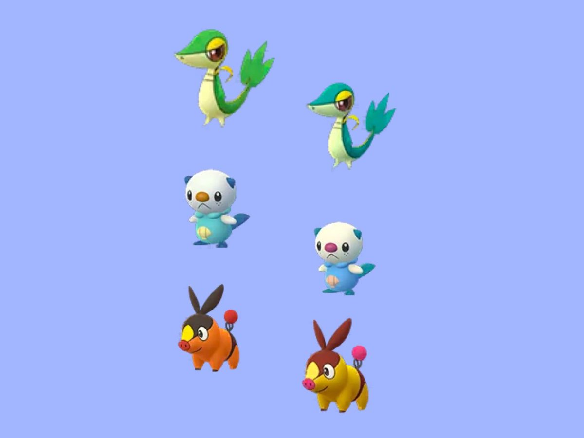 The Unreleased Unova Starter Pokémon Shinies In Pokémon GO