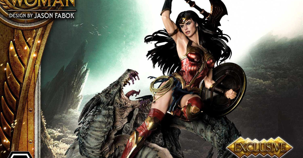 Wonder Woman fights Hydra in the statue of the New Prime studio 1