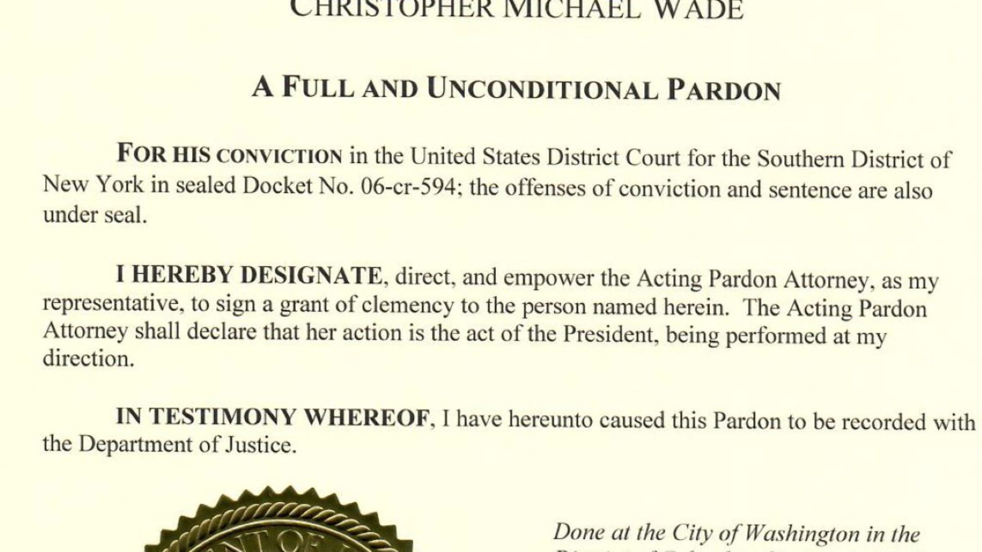Why Did Ike Perlmutter Get Donald Trump To Pardon Christopher Wade?