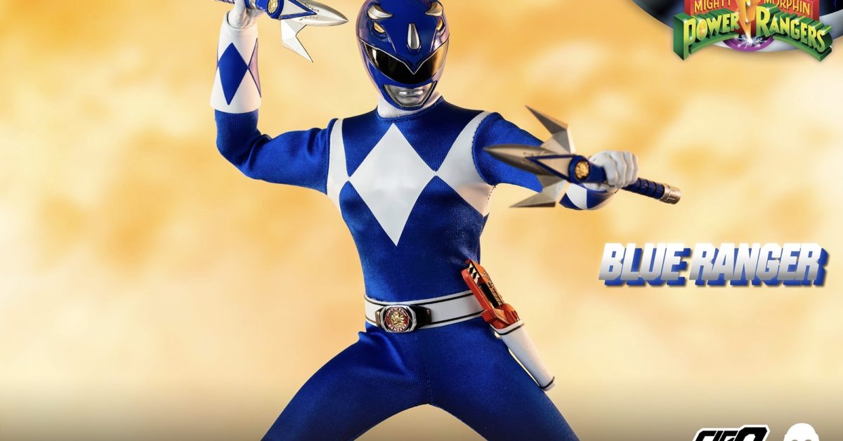 Power Ranger Blue Ranger Brings the Brains to threezero