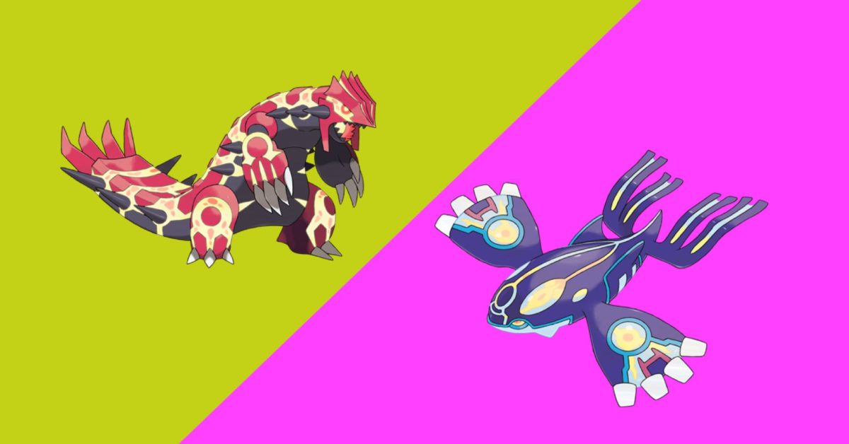 pokemon groudon and kyogre mega evolution