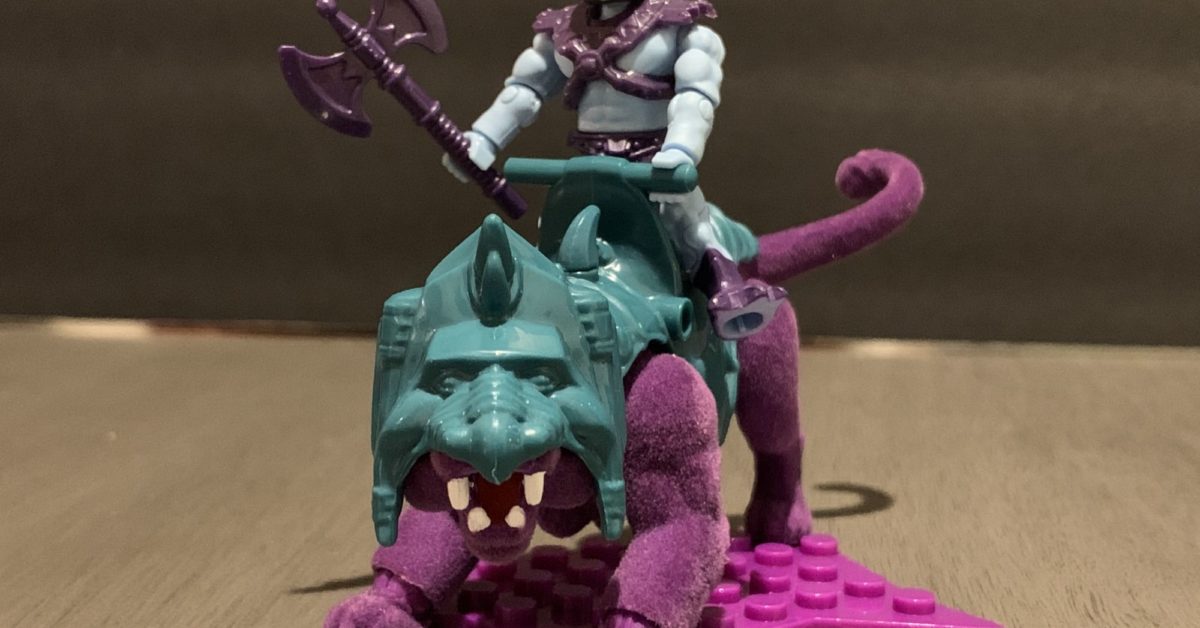 mega construx masters of the universe flocked panthor