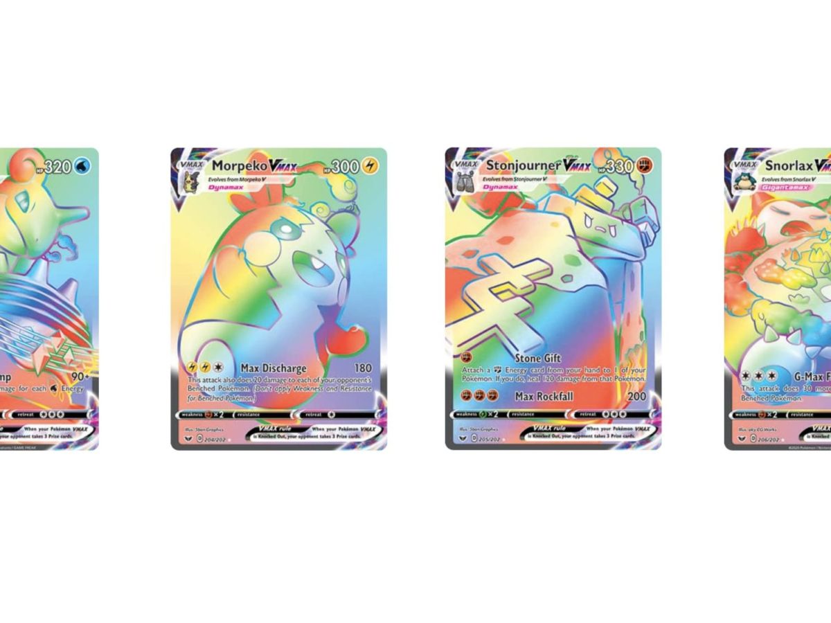 The Rainbow Rare Cards Of Pokemon Tcg Sword Shield Part 1