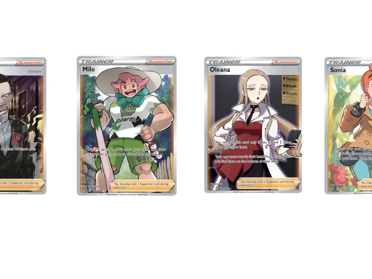 The Full Art Trainer Supporter Cards Of Pokmon TCG: Rebel Clash The Full Art Trainer Supporter Cards Of Pokmon TCG: Rebel Clash