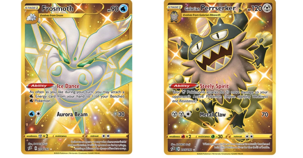 The 16 SwSh era shiny gold cards. : r/PokemonTCG