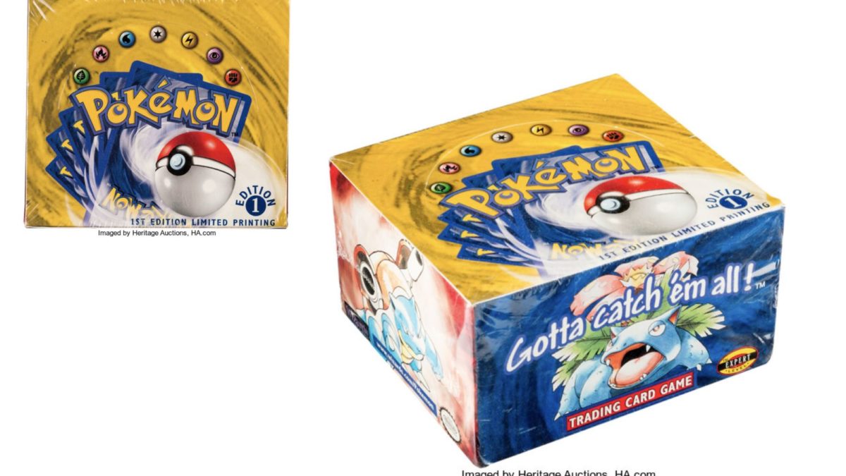PokéMania Bigger Than Ever? Pokémon Base Set Booster Box Auction