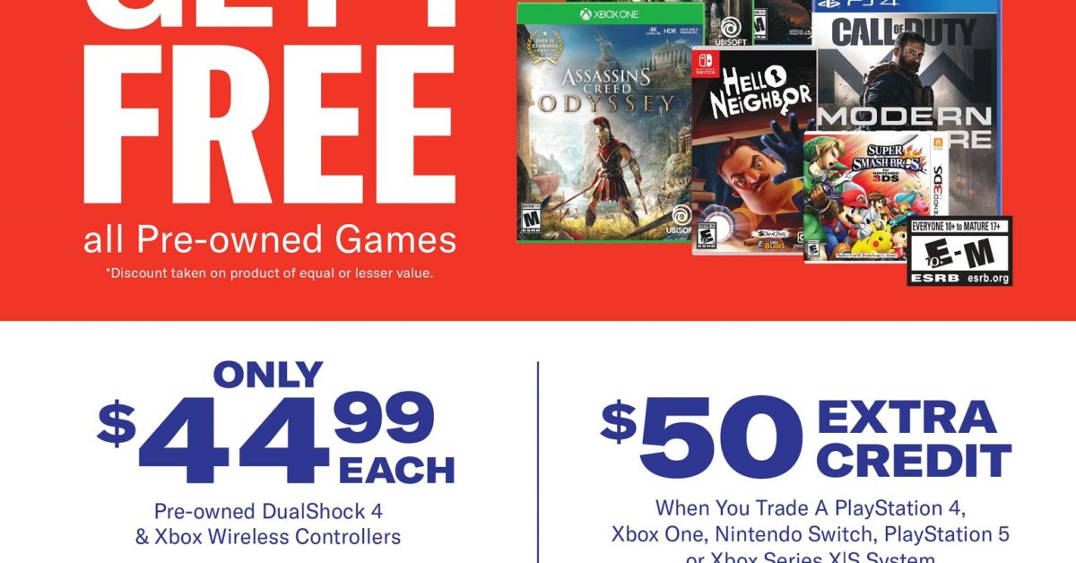 Gamestop Holding Annual President's Day Sale February 13th-15th