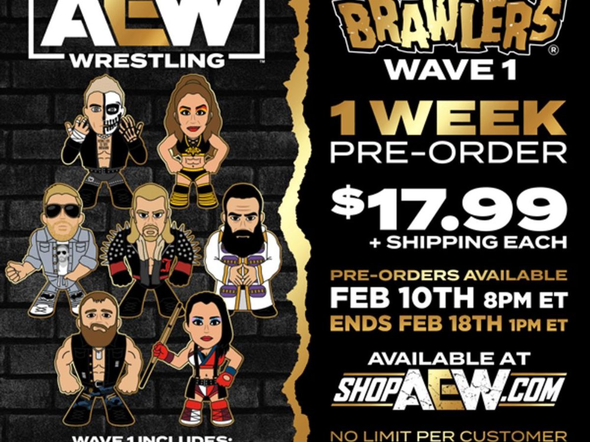 AEW Micro Brawlers Wave 1 Is Up For Order For One Week Only