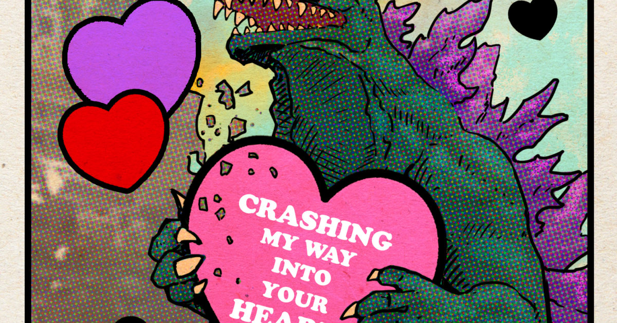 Tell Them You Love Them With A Godzilla Valentine's Day Card