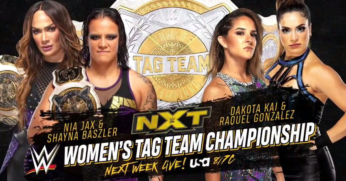 NXT Next Week: WWE Women's Tag Team Titles Will Be On The Line