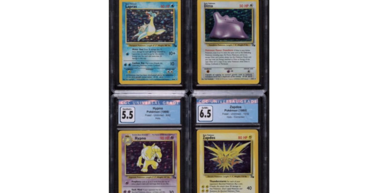 Four Vintage Fossil Pokémon Cards Can Be Part of Your Collection