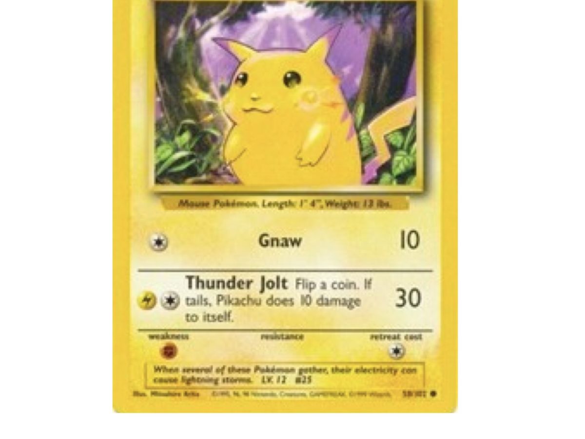 pikachu pokemon card
