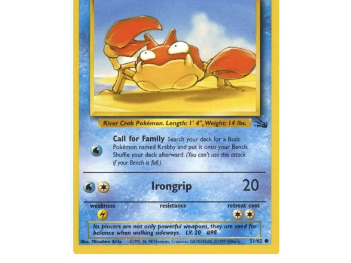 2x Krabby - Pokémon Água Comum - 13/119 - Pokemon Card Game