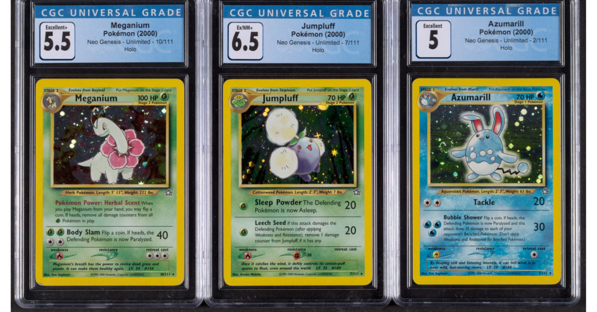 Swirling Holos! Neo Genesis Pokémon Cards Hit Auction At Heritage