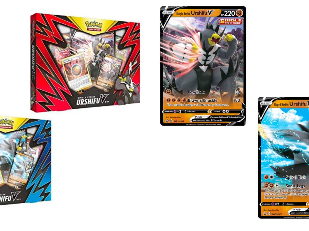 Promos Pokemon Rapid Strike Urshifu VMAX Premium Collection Box 8 Packs 