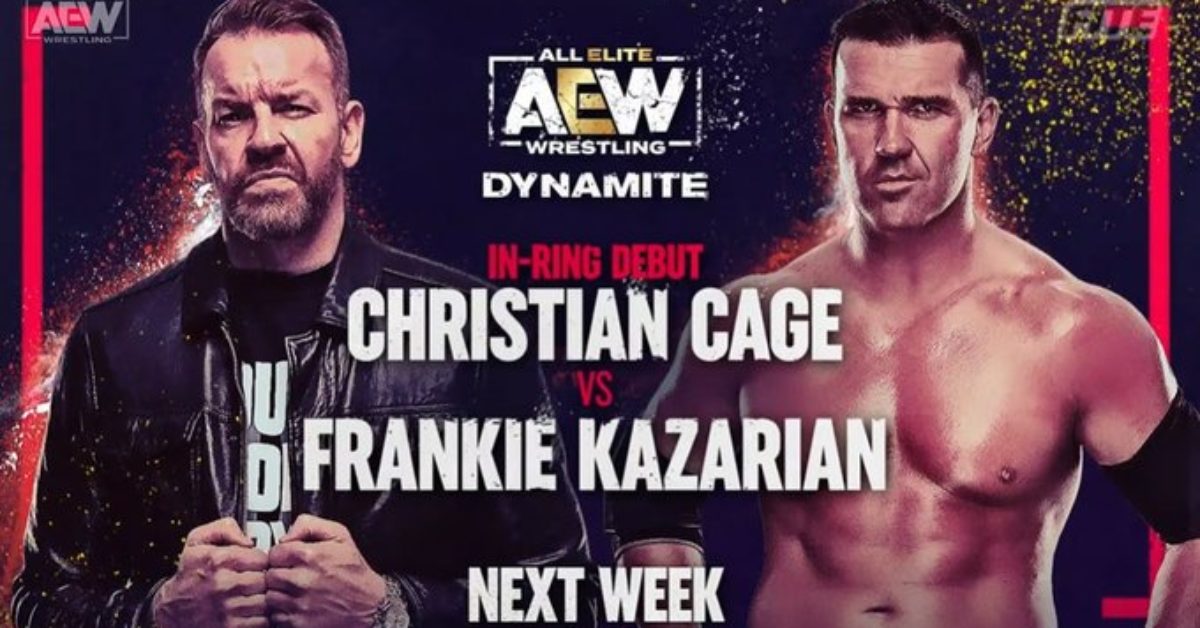 Christian Cage to Face Frankie Kazarian in First Match in 7 Years