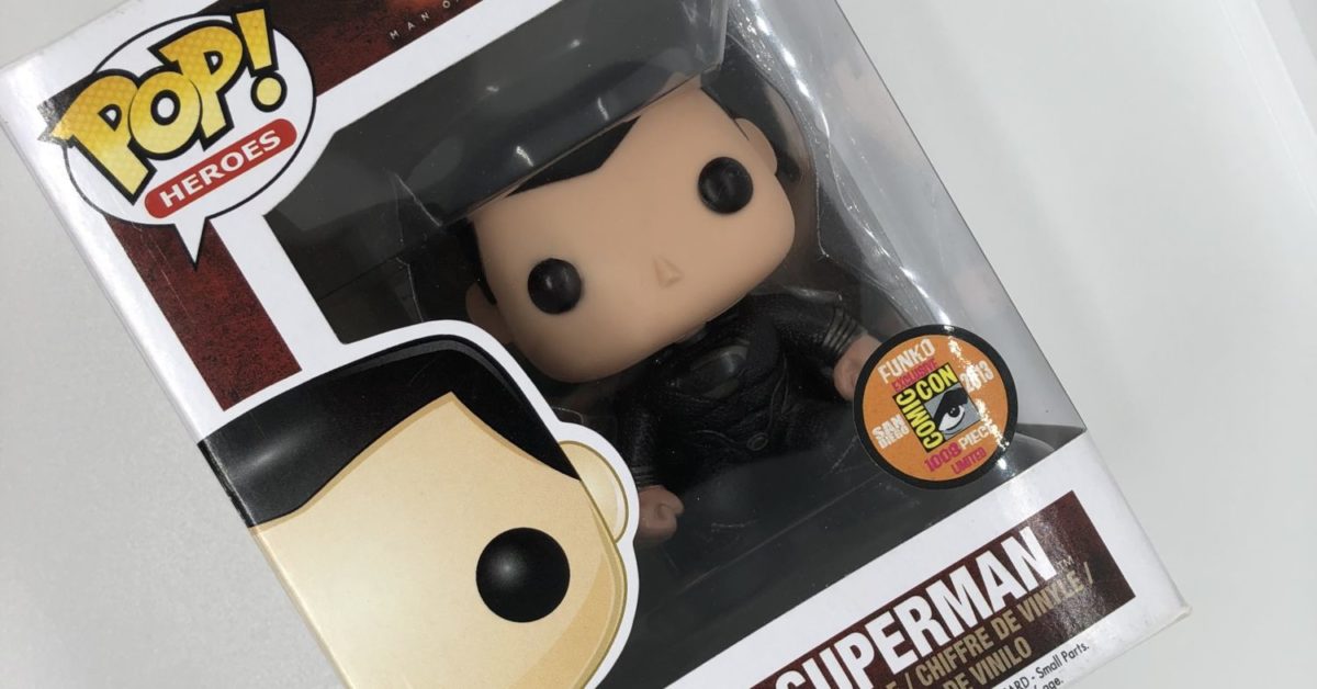 Funko Pop Throwback: SDCC 2015 Man of Steel - Black Suit Superman