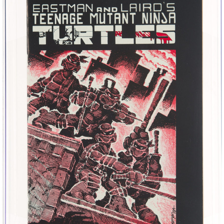 TMNT #1 Second Print Double Cover On Auction At Heritage