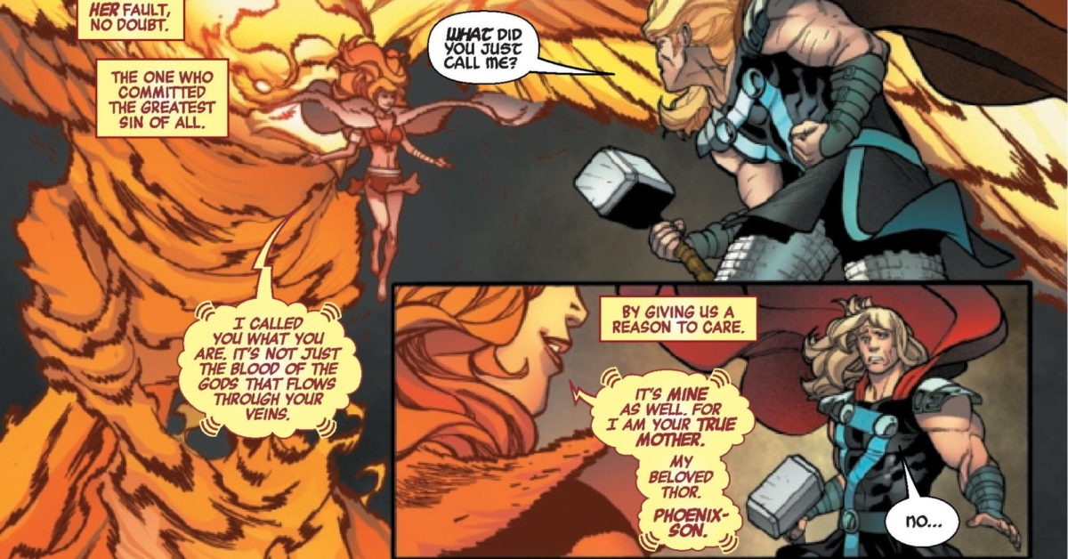 Phoenix Really Insists She's Thor's Mother In Avengers #43