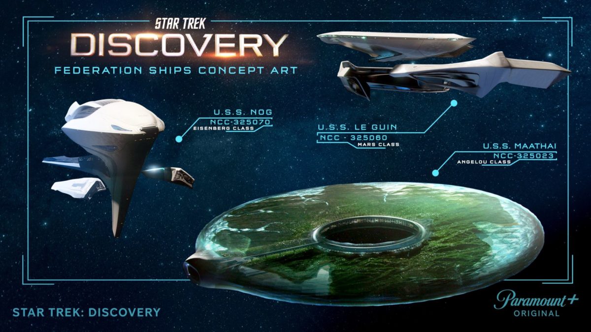 Paramount+ Posts Star Trek: Discovery New Federation Ships Concept Art