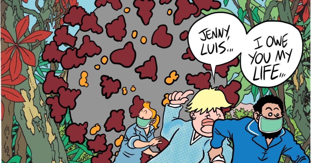 One Year Ago Boris Johnson Recovered From Coronavirus Reading Tintin - Vimarsana News