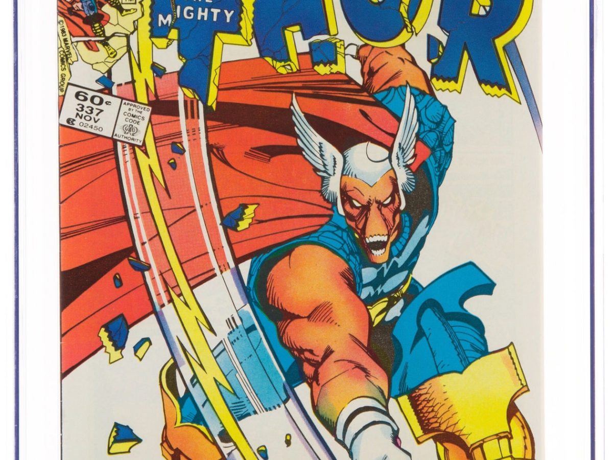 Thor #337 1st appearance of beta ray bill online vf- newsstand marvel comics