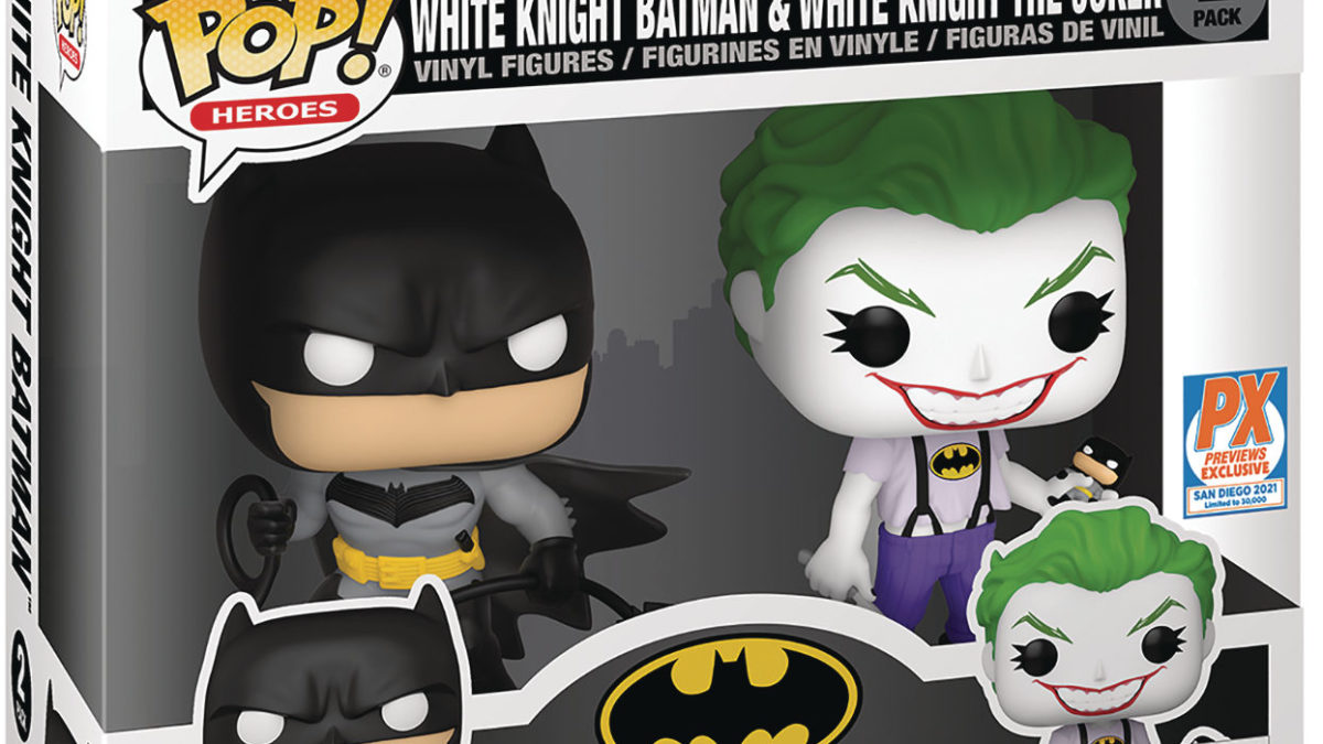 SDCC 2021 Exclusives: White Knight: Batman Funko POP & GI JOE Pins