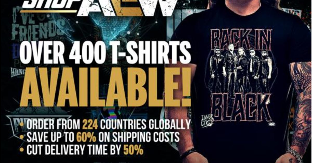 AEW atgriežas pie jūsu saknēm ar savu globālo tiešsaistes kreklu veikalu