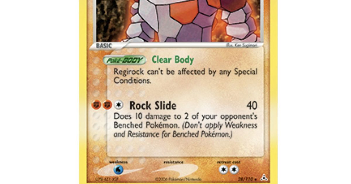 TCG Spotlight Some Of The Best Regirock Pokémon Cards