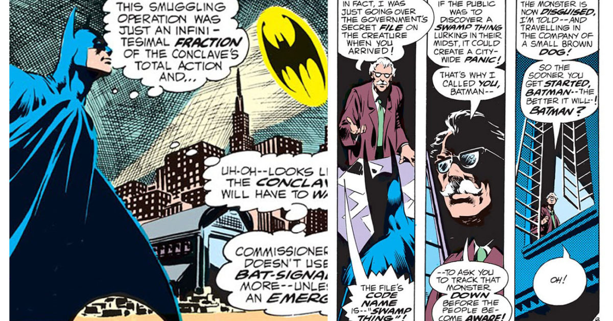 The Debut of the Batman Who Vanishes in Swamp Thing #7 Up for Auction - Vimarsana News
