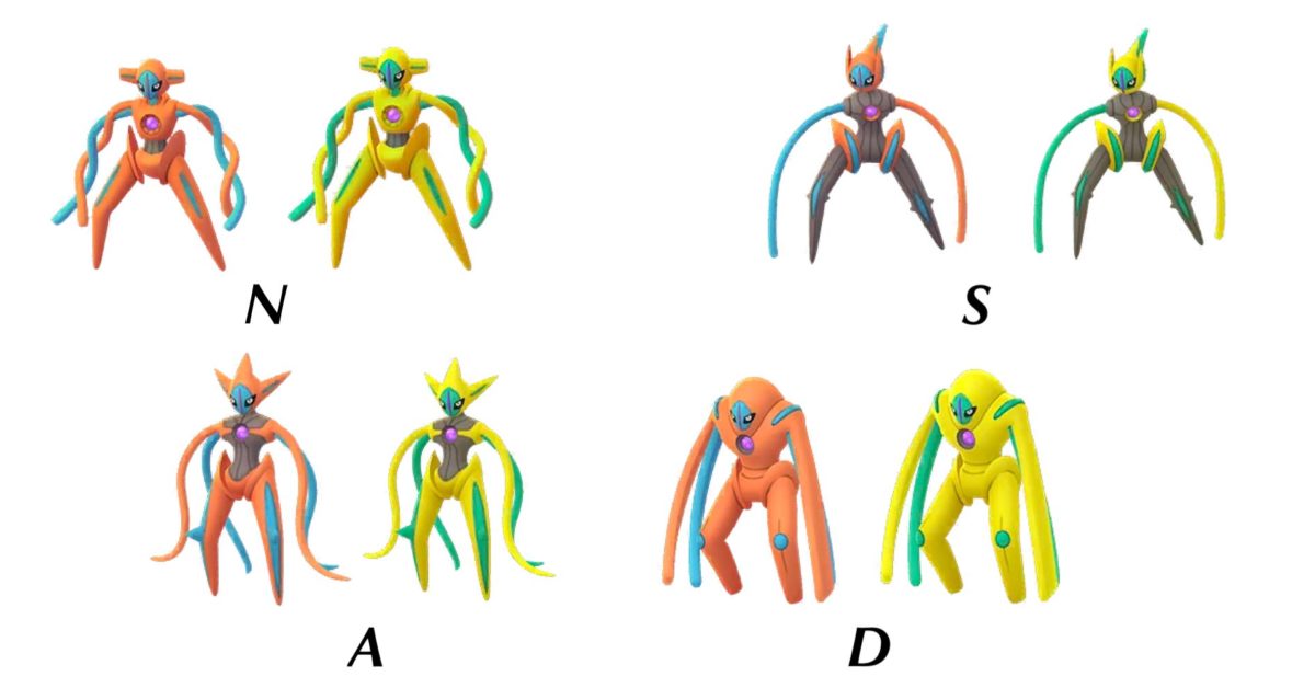 The Four Formes Of Deoxys: Pokémon GO Spotlight