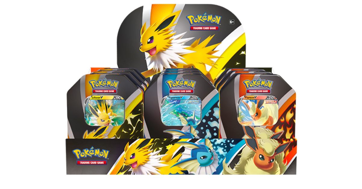 Eevee Evolution Tins Coming From Pokémon TCG This September