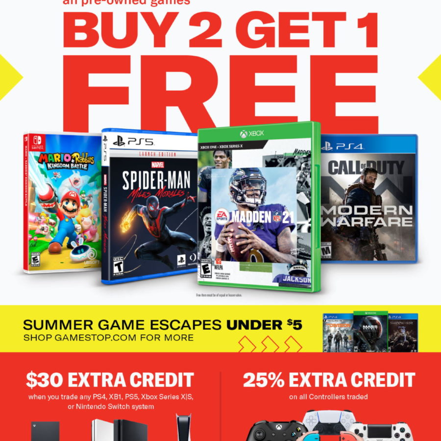 Video Games are Buy 2, Get 1 Free on