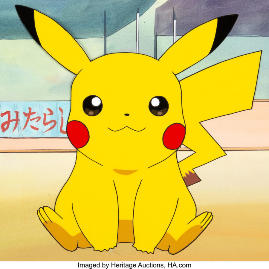 Pokémon's Pikachu Color Model/Publicity Cel On Auction At Heritage