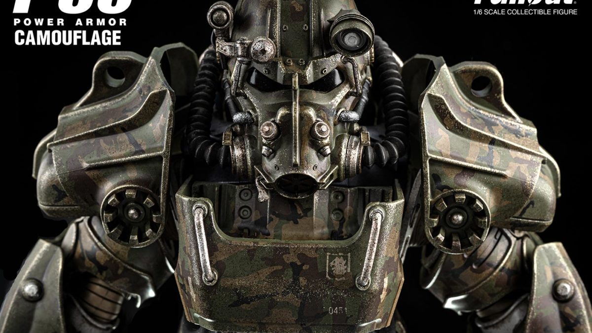 Threezero Unveils Fallout T 60 Camouflage Power Armor Figure