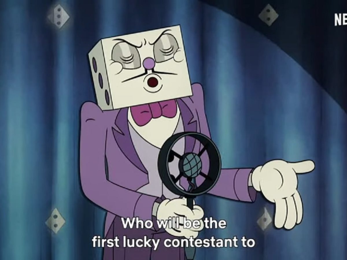 THE CUPHEAD SHOW!, from left: King Dice (voice: Wayne Brady