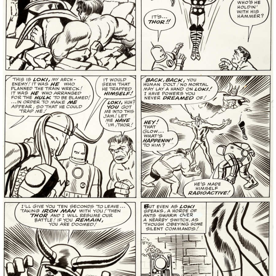 avengers comic strip black and white