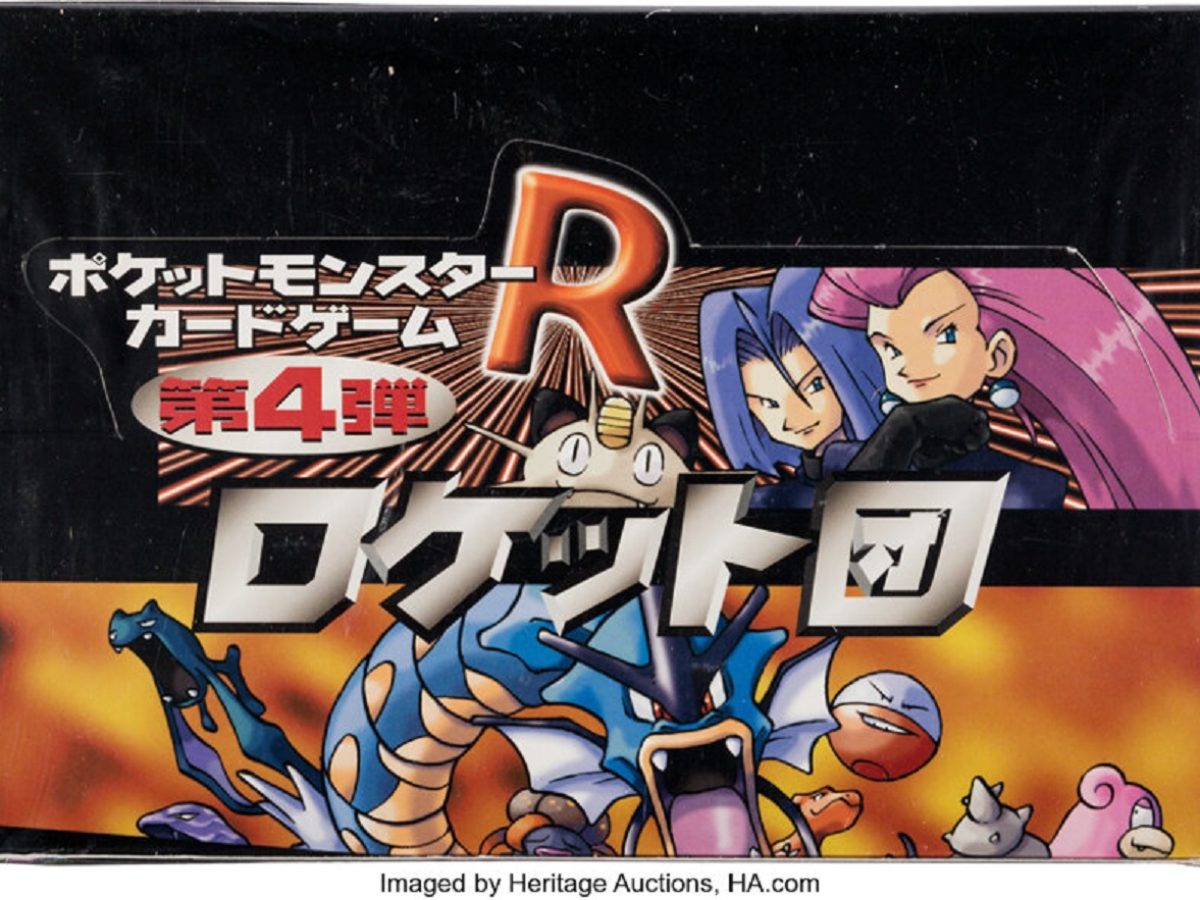 Pokemon Japanese Team Rocket Booster Box On Auction At Heritage