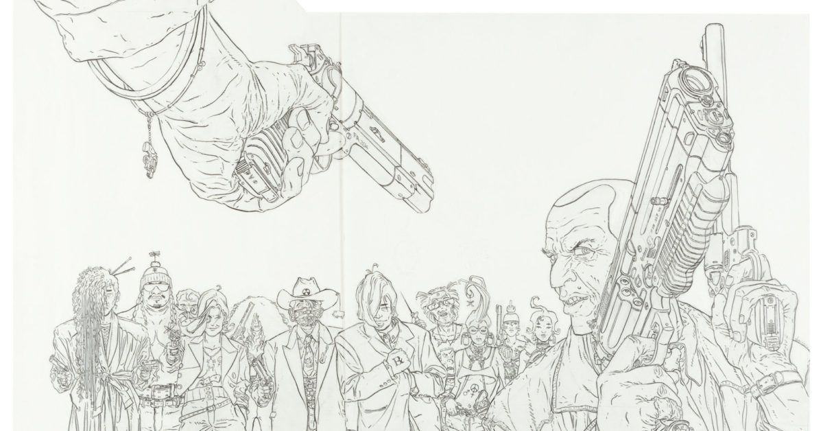 Geof Darrow Hard Boiled Original Auctioned Artwork Makes You Go Blind