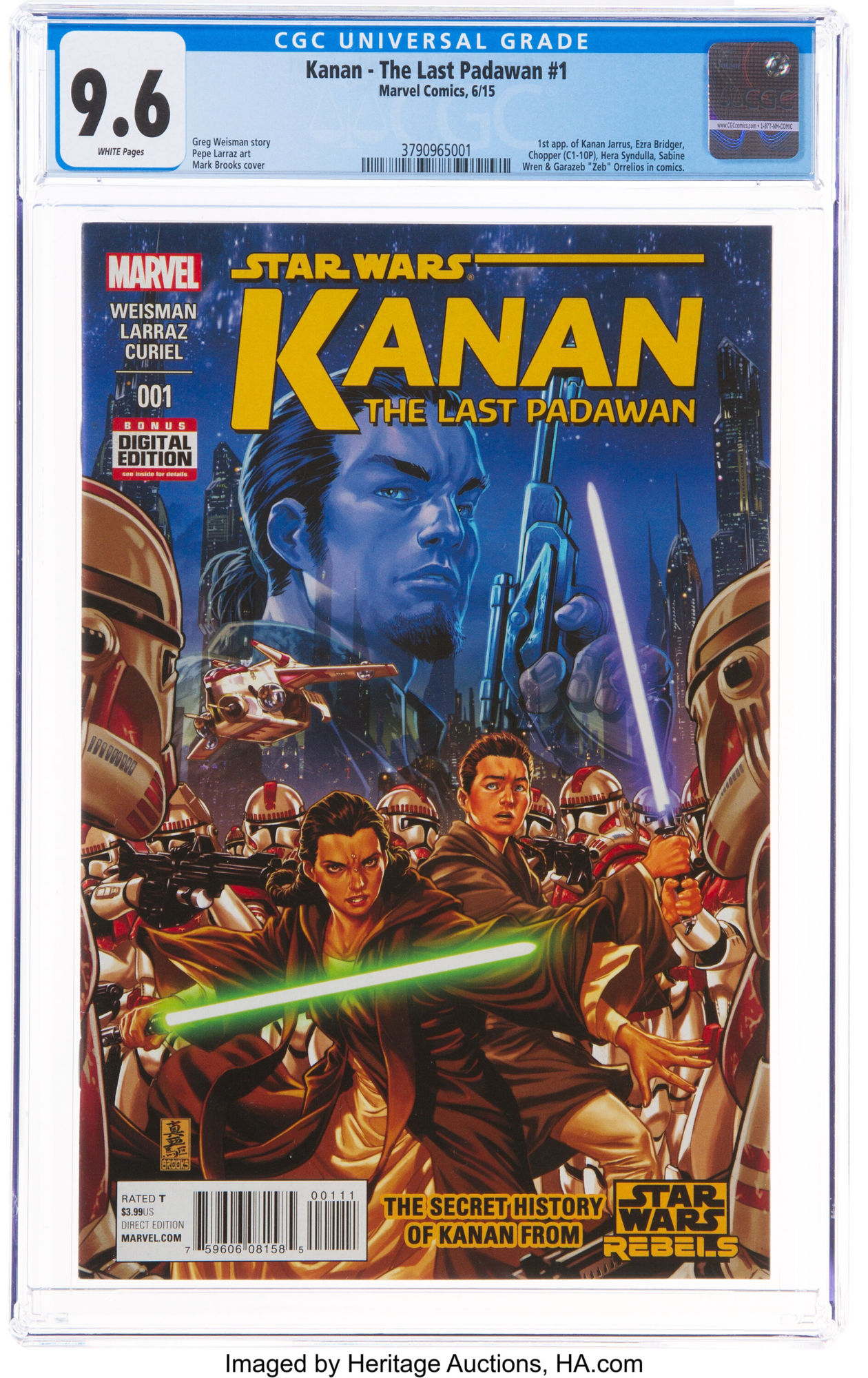 Star Wars Kanan 6 Comic Marvel Comics 1st Sabine cheapest Hera Ezra Zeb Chopper Cover