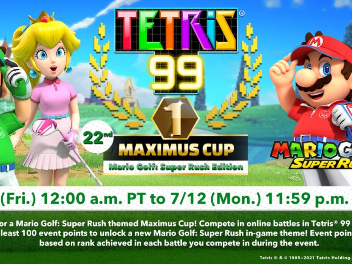 Mario Golf: Super Rush Headlines The Next Tetris 99 Maximus Cup