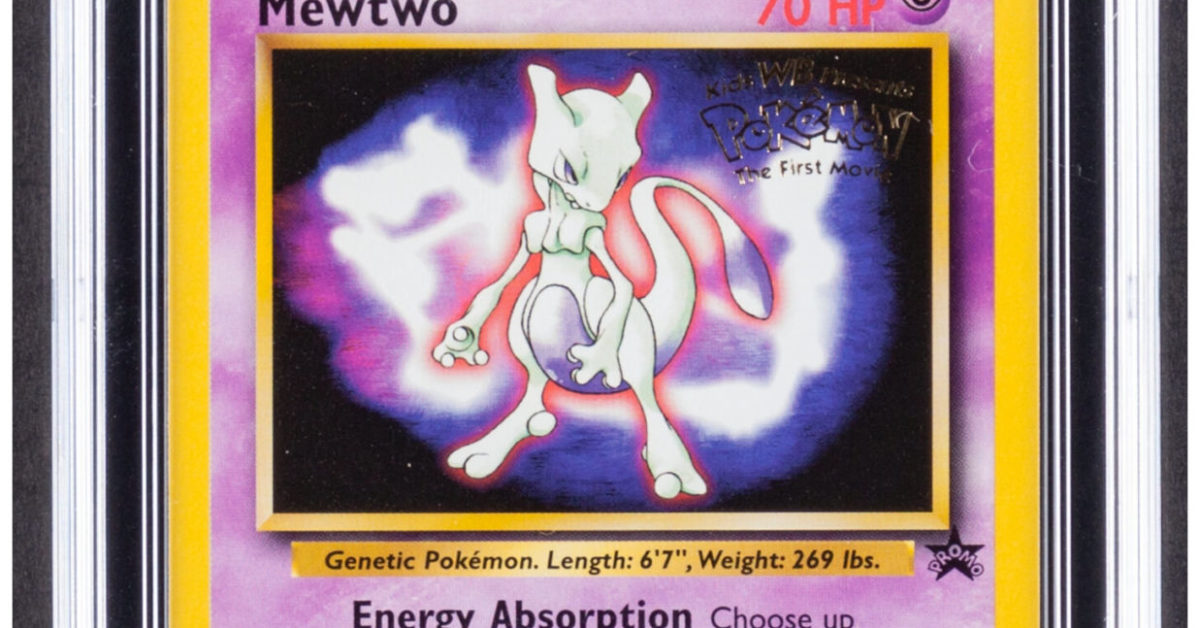 Pokmon TCG Black Star Movie Promo Mewtwo On Auction At Heritage