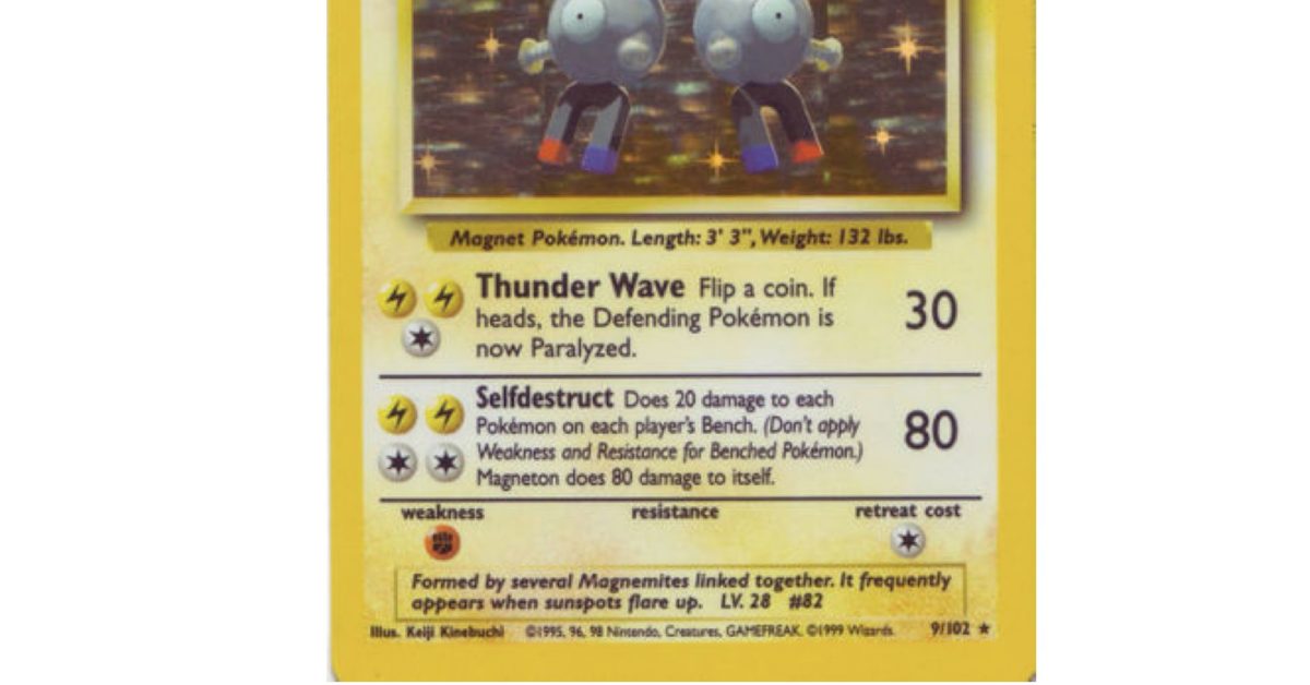 magneton holographic pokemon card value POKEMON TCG: MAGNETON 1ST EDITION HOLO PSA 9 SWIRL ERROR – THE CARD SPOT  PTY LTD main image 0