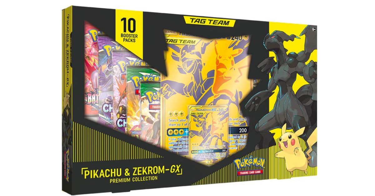 Pokémon TCG Reveals Tag Team Pikachu & Zekrom Premium Collection
