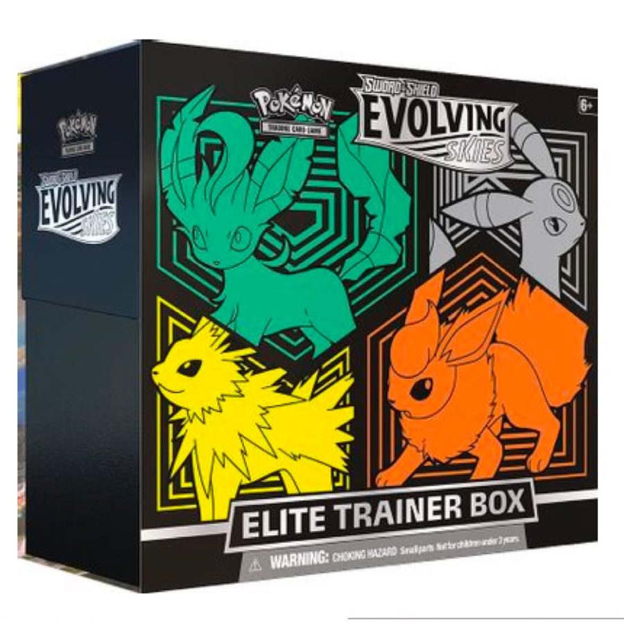 Rare, Last 2 Sets) US PC Exclusive Evolving Skies Elite Trainer Box -  Pokemon TCG, Hobbies & Toys, Toys & Games on Carousell